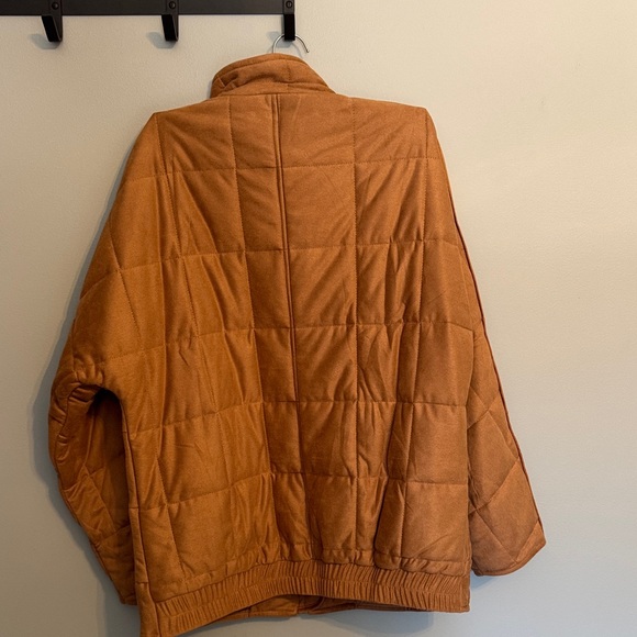 Rust Quilted Zip-Front Jacket - Picture 2 of 5
